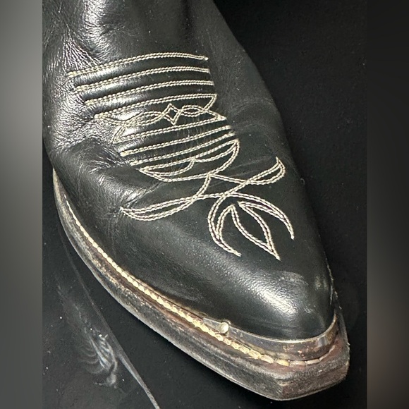 Men's Black Boulet Western Boots - Picture 7 of 11